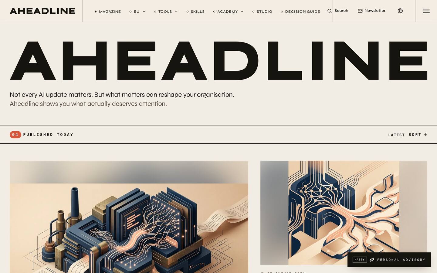 Omslagsbild för Aheadline